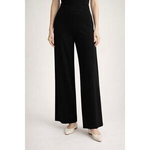 OGL Move Black Wide Leg Knit Pants NWT XL High Waist Minimalist Stretch Lounge